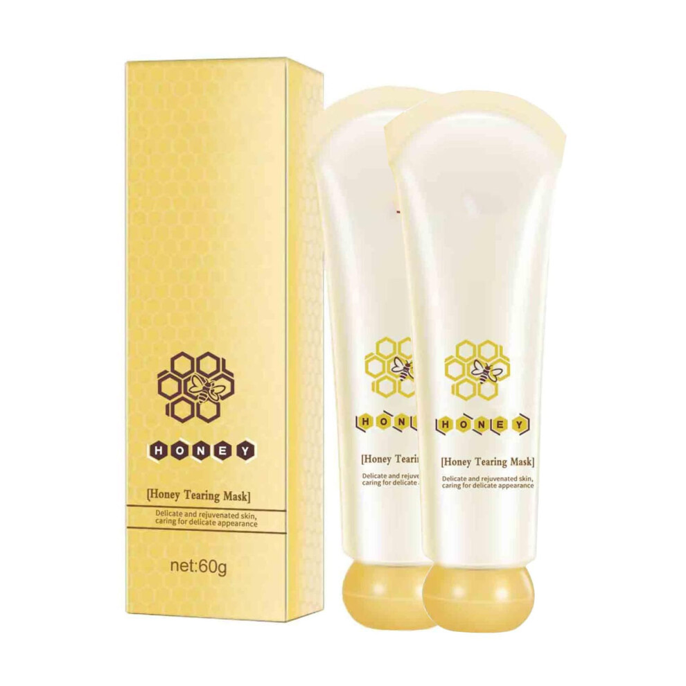 Honey Peel Off Face Mask for Blackhead Removal, Oil Control and Pore Cleansing, 60g 2pcs