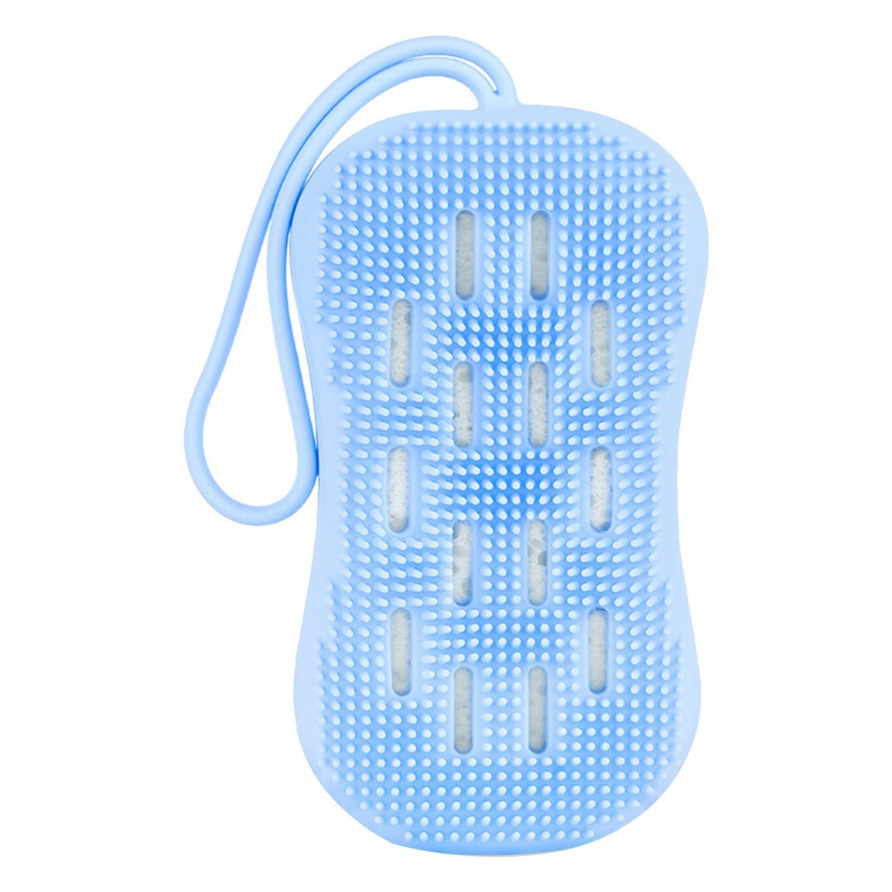 Silicone Soap Saver Exfoliating Pouch for Shower Bath, Gentle Scrubber Holder for Bar Soap Bits