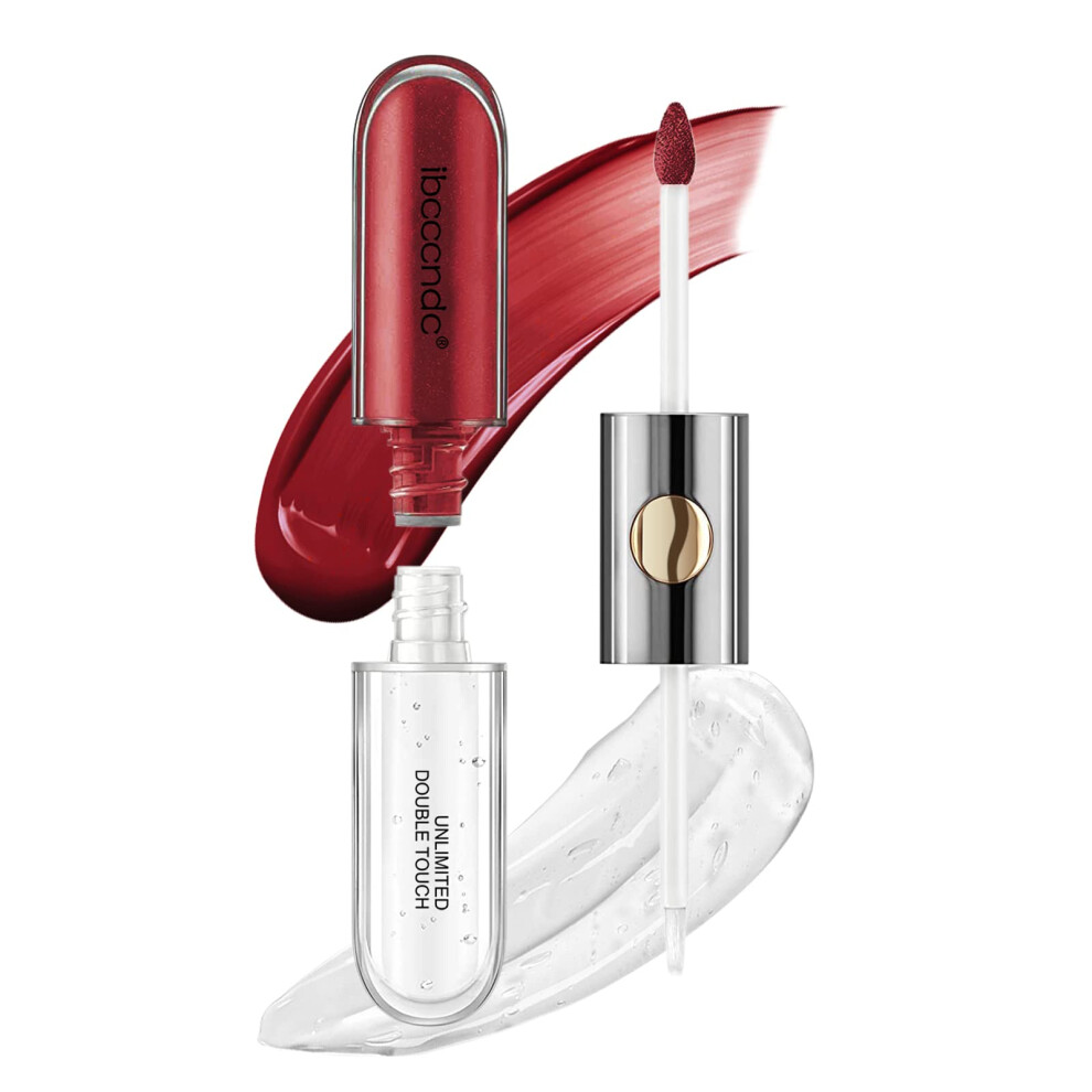 Liquid Lipstick 128# Bright Vivid Finish TwoStep Long Lasting 12 Hour Wear