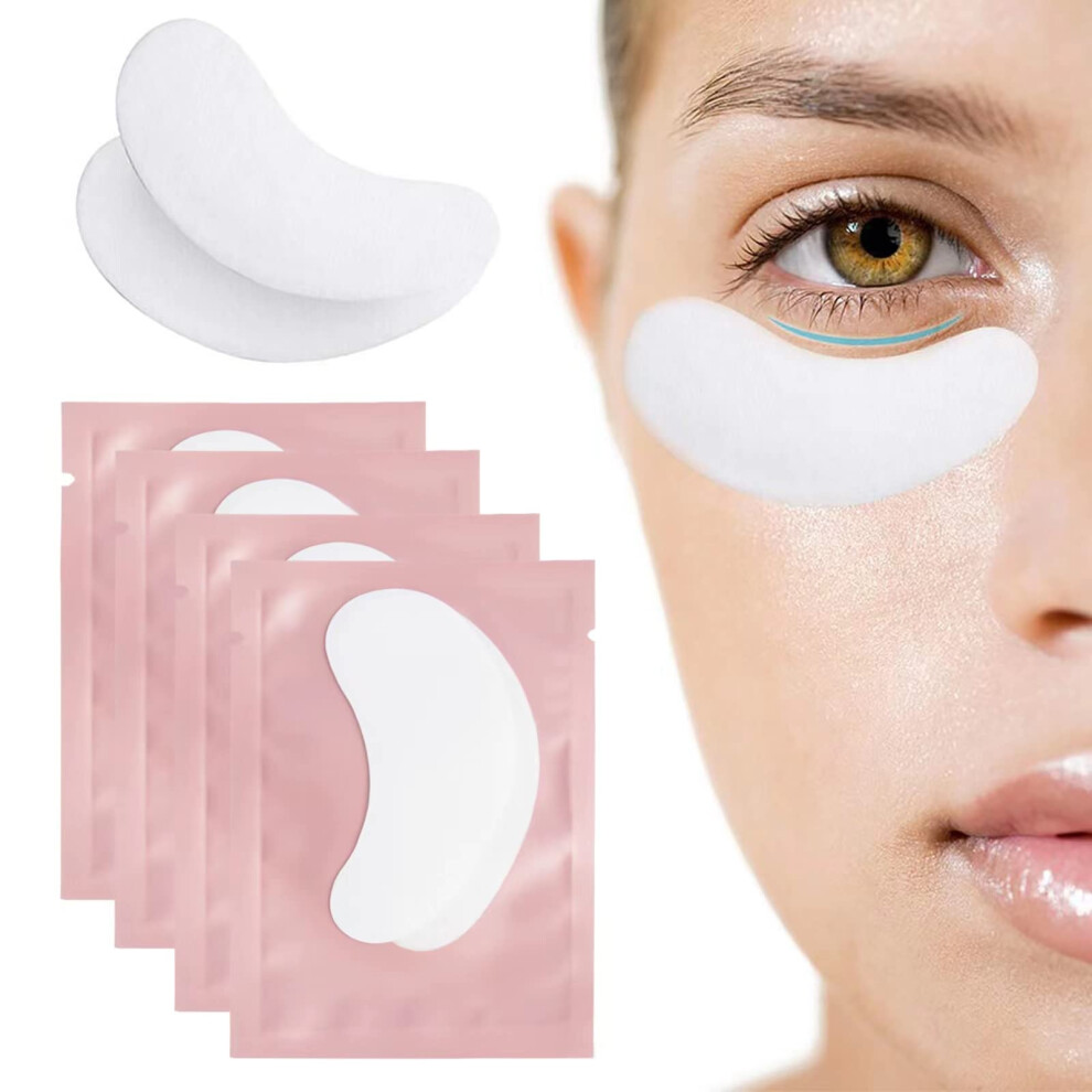 50 Pairs Under Eye Gel Pads for Eyelash Extensions, Lint Hydrogel Lash Extension Pads