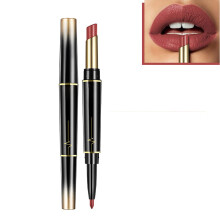 Long Lasting Lipstick and Lip Liner Combo 2 in 1 Matte Transfer Resistant Duo for Travel (#6)