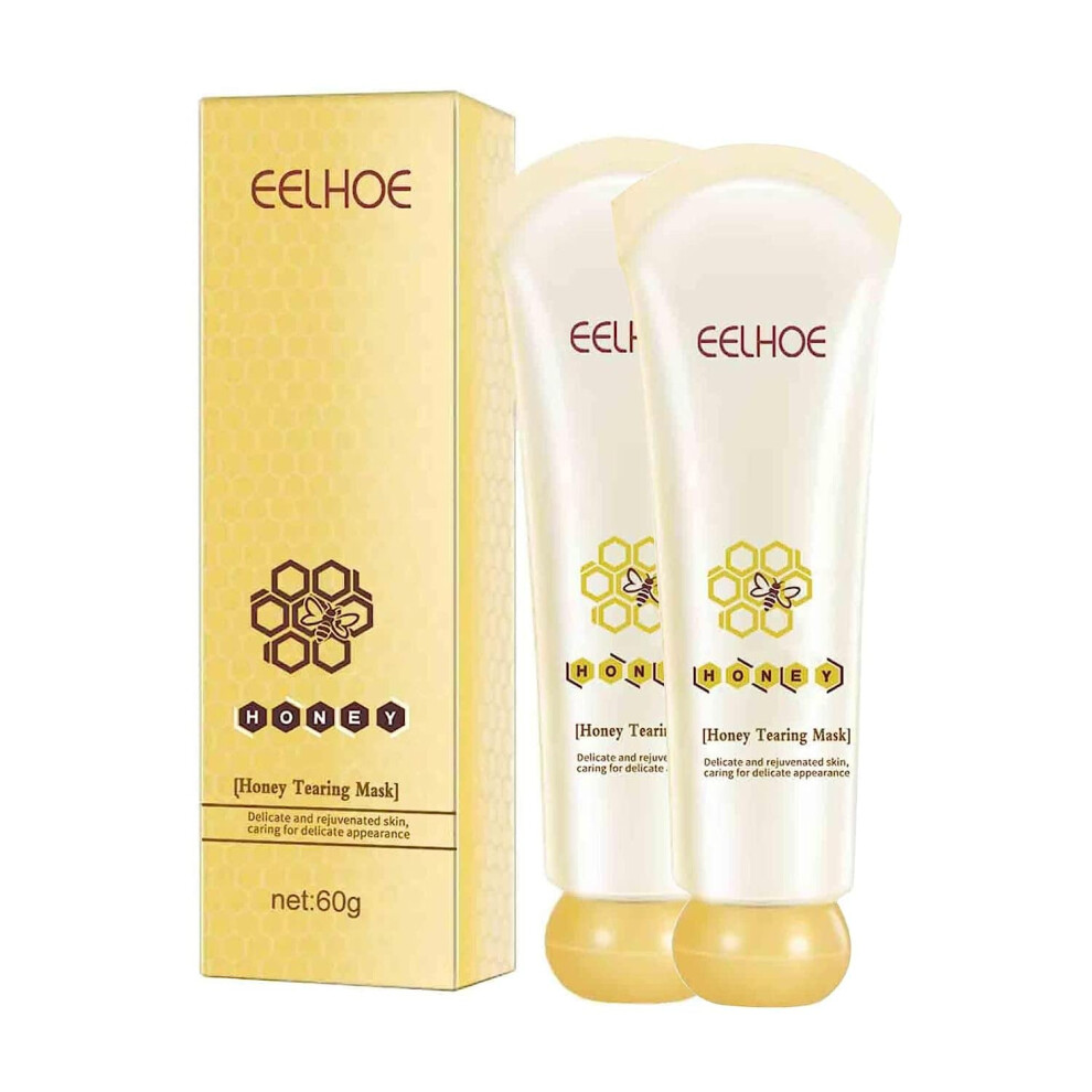 Honey Peel Off Facial Mask Set for Blackhead Removal, Oil Control and Pore Cleansing, 2PCS
