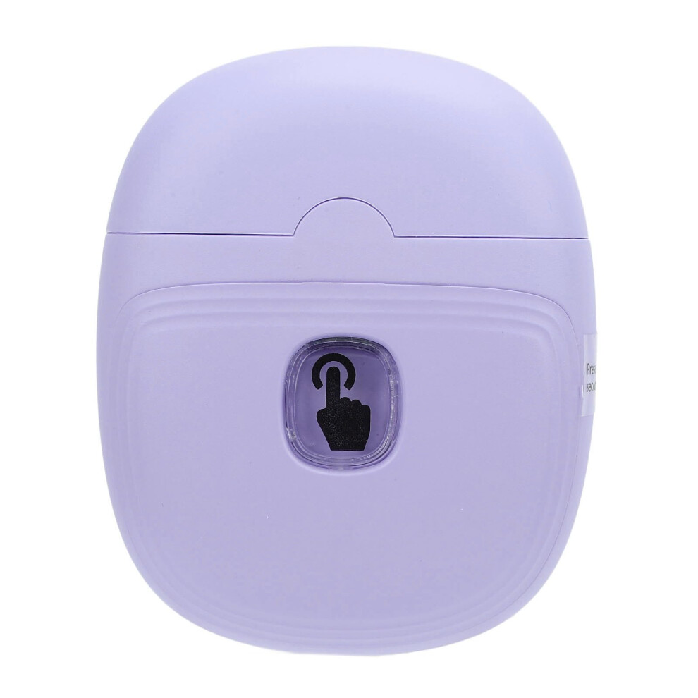 Electric Nail Clipper with LED Light, 2 Speed Automatic Nail Trimmer, Safe Blade, Rechargeable Purple