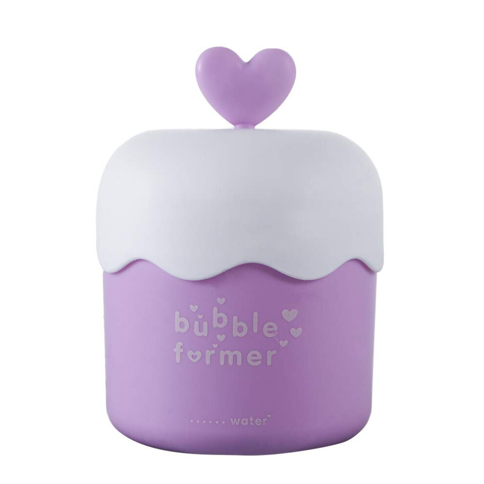 Purple Foam Maker Facial Cleanser Foaming Cup With Fast Dense Lather Easy Clean Travel Size