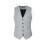 (3XL,Grey)Men's V-neck Suit Vest S Vest 2