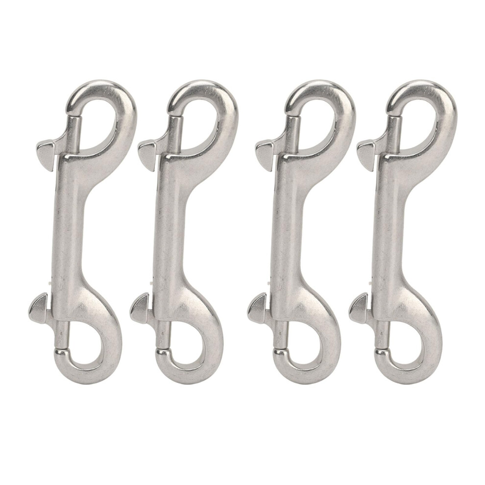 100Mm Double Ended Stainless Steel Carabiner Clip, Marine Grade Snap Hook For Ropes And Chains 9044945611755