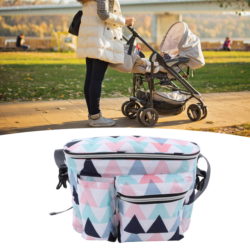 Large Capacity Nylon Travel Mommy Bag 30x19x15cm Multi-Functional Hanging Organizer