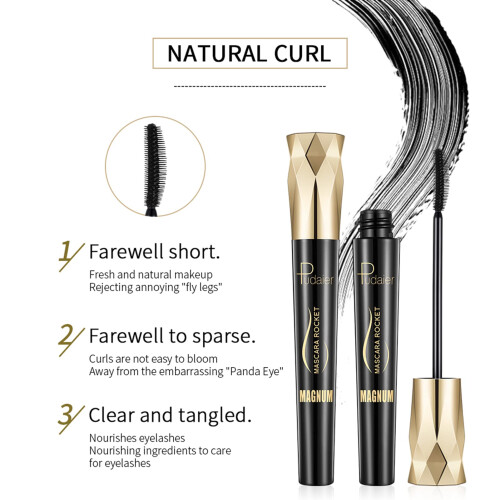 Black Mascara 2 Pack with False Lash Effect, Intense Black Finish, Washable 24Hour Wear 1