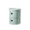 Modern Round Bedside Table with Drawer, Stackable Nightstand for Bedroom, Green 2 Tiers 1