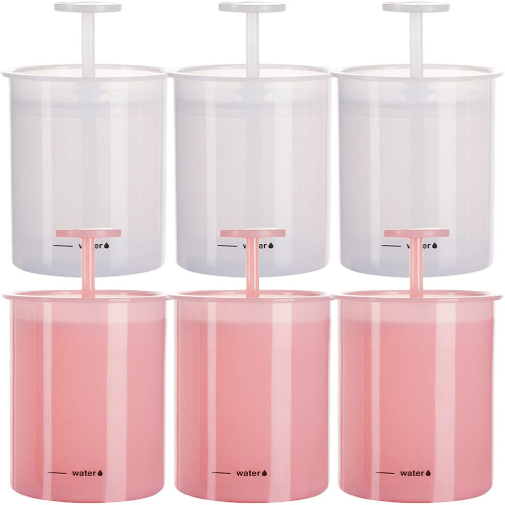 6pcs Face Wash Foam Maker Manual Facial Cleanser Foaming Cup for Rich Creamy Lather Travel