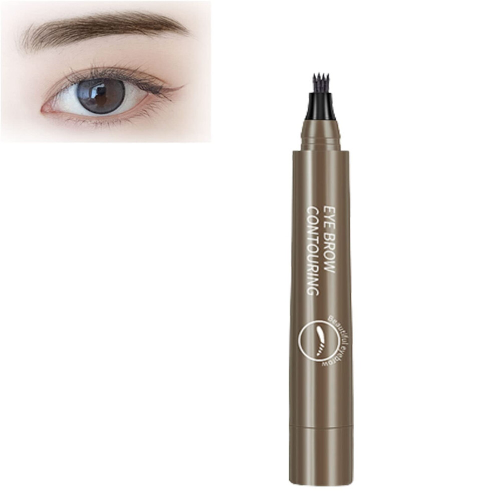 Waterproof Eyebrow Pen with 4 Micro Fork Tips for Precise Hairlike Strokes and LongLasting Wear