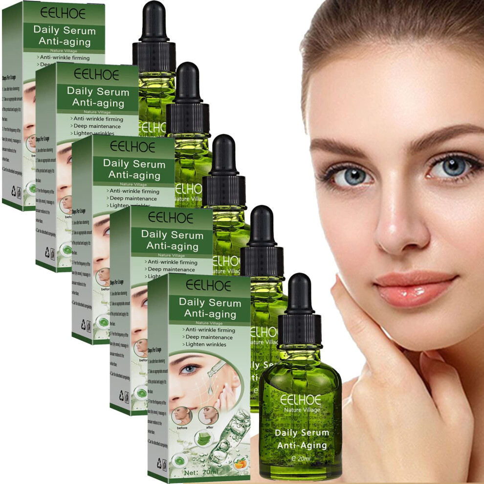 Anti Aging Collagen Face Serum 20ml, Deep Wrinkle , Hydrating Fast Absorbing (5pcs)