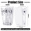 Self Adhesive Clips, 100PCS Plastic  Wall Hanging Clips for Office, Home, School Organization 3