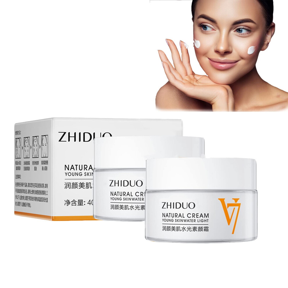 Cream Tone Up 2 Pack Korean Face Moisturizer With Deep Hydration Brightening Lightweight Finish