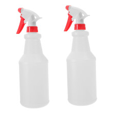 2pcs 600ml Red Spray Bottles with Dilution Scale for Cleaning, Gardening and Household Use