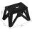 3pcs Folding Step Stool for Adults with AntiSlip Surface Durable Plastic for Kitchen and Bathroom Black 3