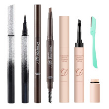 Eyebrow Kit with Pomade Pencil Eyeliner Razor for Professional Brow Shaping and Styling Taupe