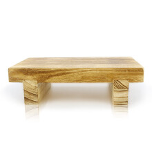 Wooden Step Stool for Kids and Adults, Large Bedside Foot Stool for Beds, No Assembly Needed