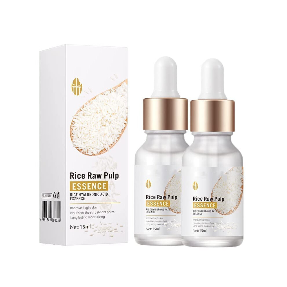 Cream Rice Face With Deep Hydration And Pore Minimizing Collagen Facial Serum Set (2Pcs)
