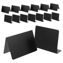 12pcs Mini Chalkboard Signs with Stable Stand, Reusable Tabletop Message Boards for Weddings, Parties, Shops and Home Use