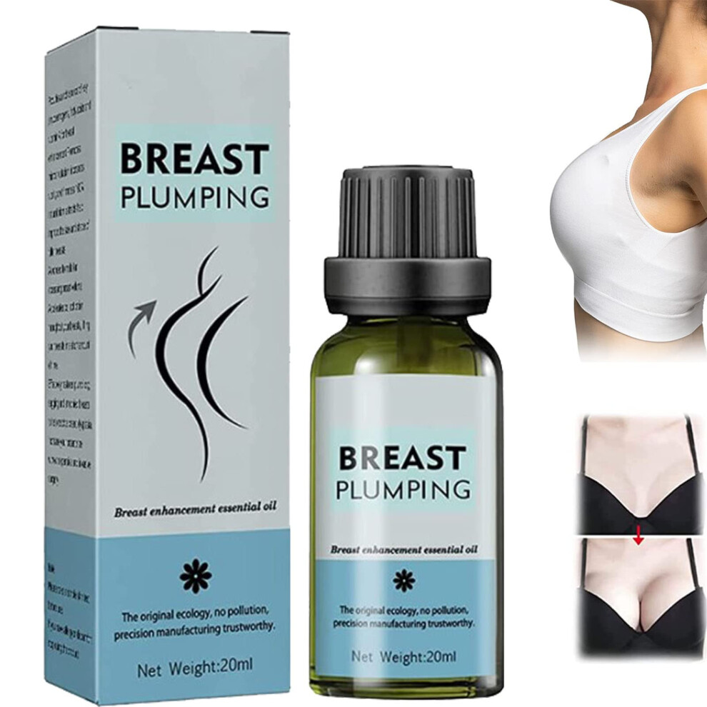Natural Herbal Breast Enhancement Serum with Bust Lifting and Firming Massage Oil 1pc