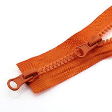 Colorful Resin Double Slider Jacket Zipper OpenEnd 80CM Long for Sewing and Garment