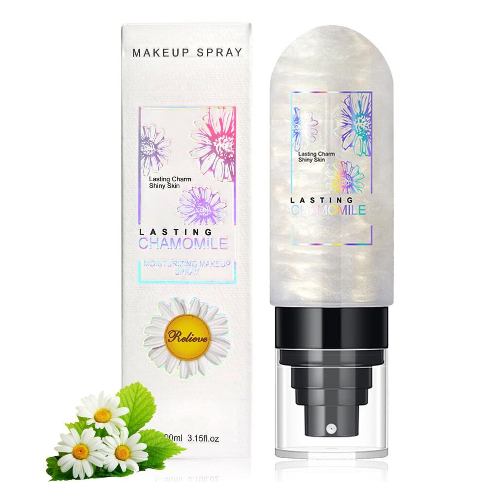 Makeup Setting Spray Hydrating Dewy Shimmer Finish Long Lasting Mist for Face 3.15 Fl Oz