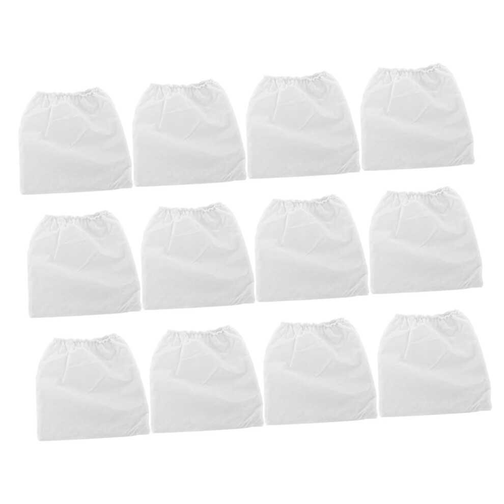 12pcs Nail Dust Collector Bag with Secure Elastic Fit, NonWoven Manicure Vacuum Replacement