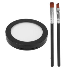 Eyebrow Mapping Paste Kit with Dual Brushes for Precise Brow and Lip Outline 20g White