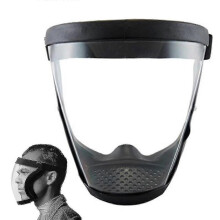 Sicherheits-Gesichtsmaske für Erwachsene, Visier, transparent, wiederverwendbar