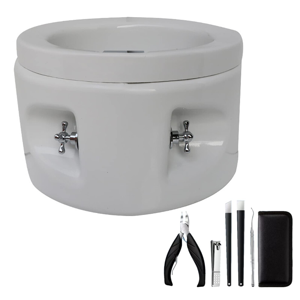 Foot Soak Tub Pedicure Foot Bath with Massage Acupoint Surface, Large Acrylic Basin for Home Spa
