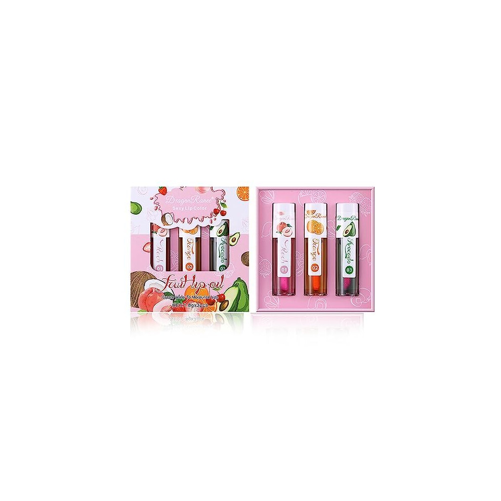 3PCS Color Changing Lip Gloss Set with pHActivated Hydration and LongLasting Color