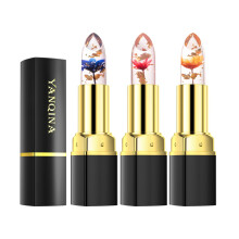 Color Changing Jelly Flower Lipstick Set 3 Pack Long Lasting Moisturizing Temperature Activated