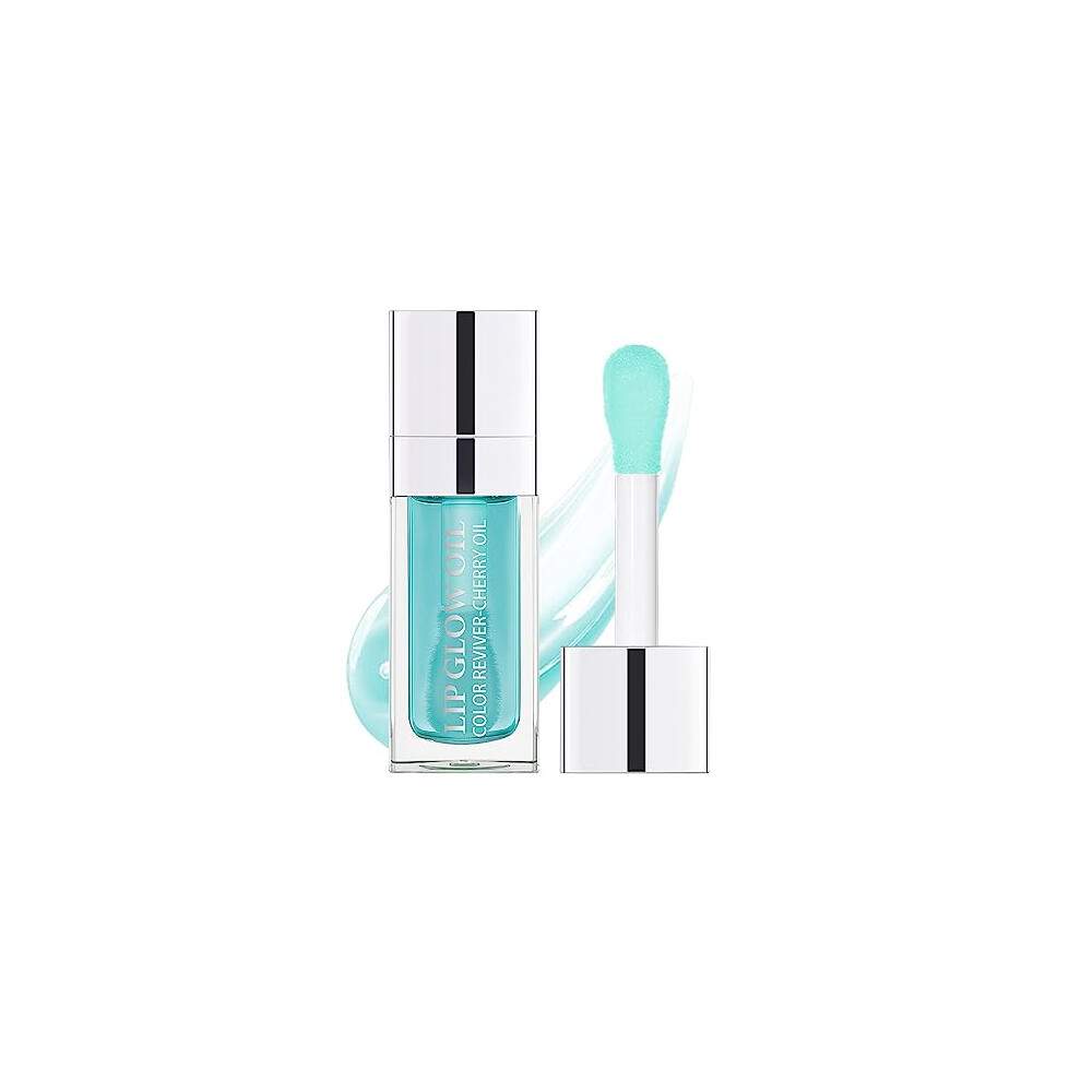 Blue Lip Glow Oil Hydrating Lip Gloss With Deep Hydration, Nonsticky Finish And Subtle Plumping Effect