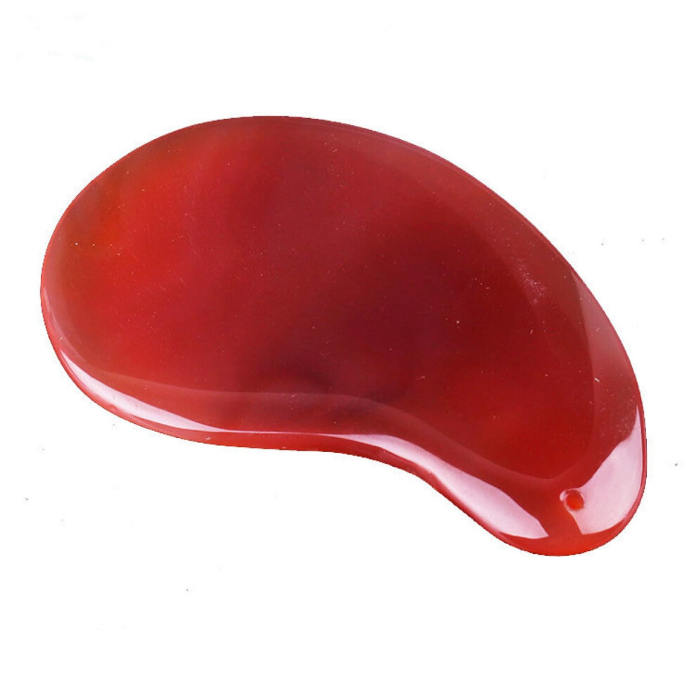 Gua Sha Stone Red Agate Facial Massage Tool for Skin Lifting and Wrinkle Removal