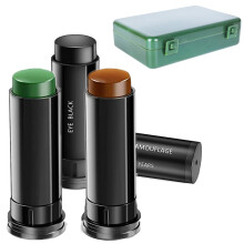 Face Paint Sticks Three Color Camouflage Quick Application Smudge Resistant for Hunting Sports