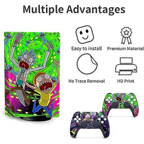 PS5 optical drive version sticker, cool PS5 skin,controller handle,for PS5 console and controller,Adorable Sticker,Cute skin,Cartoon anime,Lilo Stitch 2