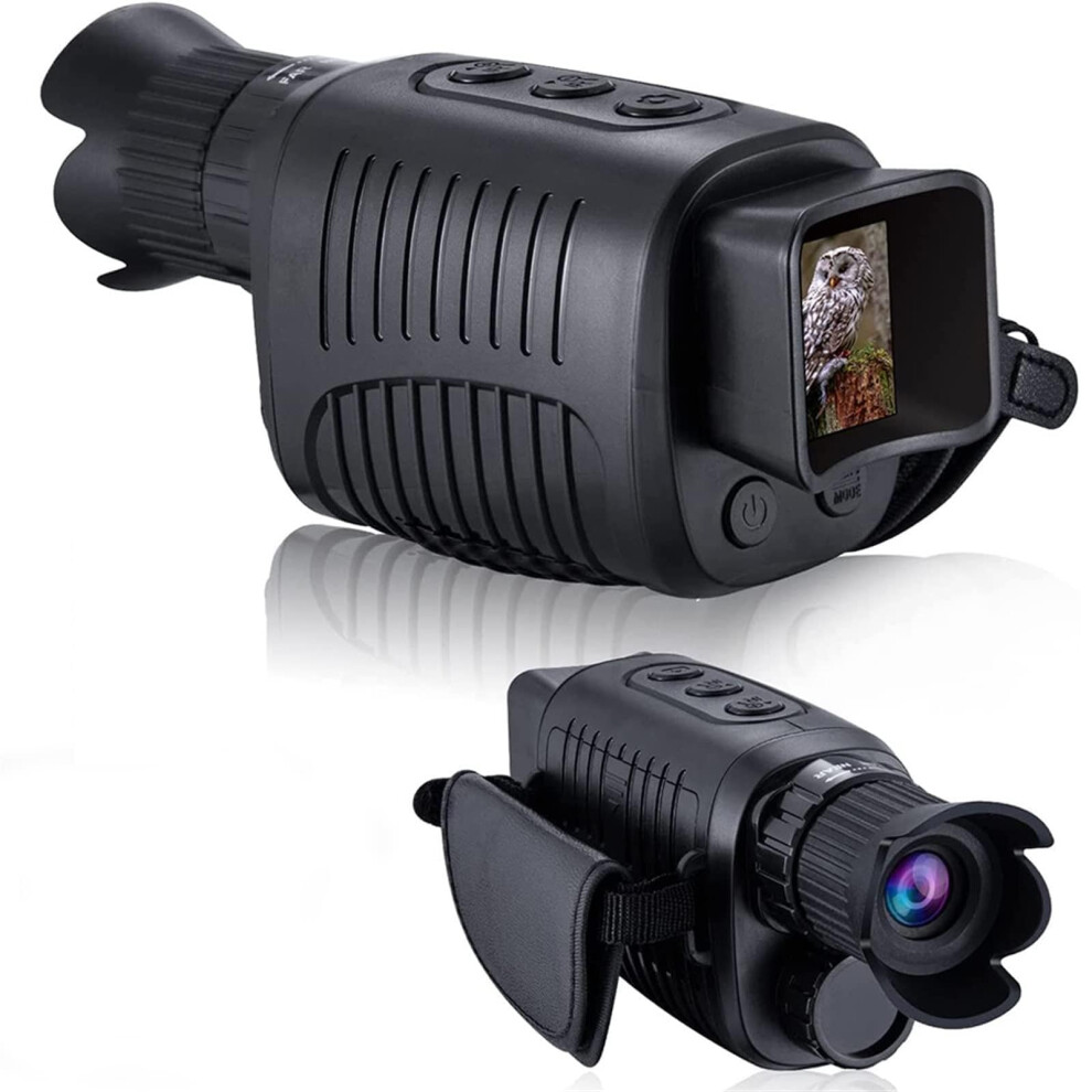 Night Vision Monocular 1080P Hd Infrared Scope 5X Zoom 984Ft Range Photo Video For Hunting 9365369715981