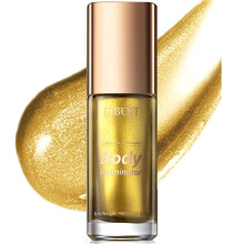 Body Highlighter Shimmer Body Oil Yellow Gold Glow Moisturizing Lightweight 40ML