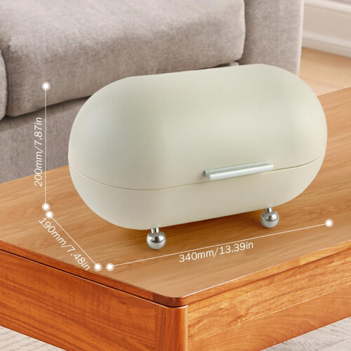 Large Capacity Metal Bread Box for Countertop, Durable Kitchen Storage Organizer 1