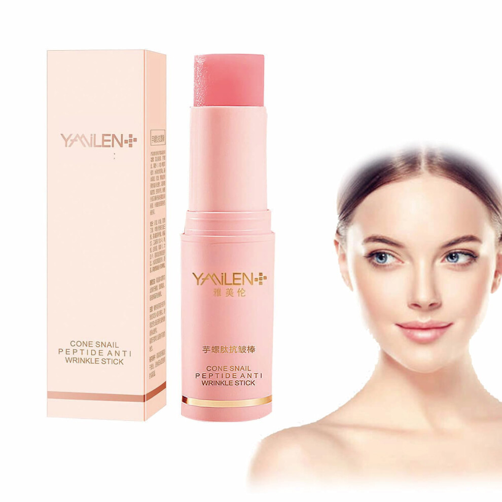 Collagen Balm Stick with Snail Peptide, Anti Wrinkle Korean Moisture Balm for Firm Smooth Skin 1pc