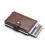 PopUp Smart Card Holder Pushes Front 8pcs Card RFID-NFC Safe- Brown 1