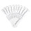 100Pcs Eyebrow Ruler for Microblading, Accurate Brow Positioning and Symmetrical Shaping Tools 1