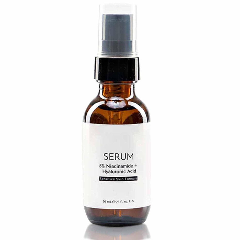 5% Niacinamide Hyaluronic Acid Face Serum Brightening Hydrating for Uneven Skin Tone 30ml
