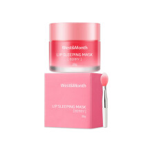 2 in 1 Lip Scrub and Mask with Brush for Gentle Exfoliation and Deep Hydration Overnight Care