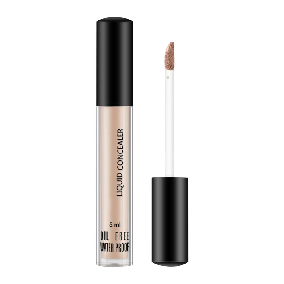 Black Long Lasting Concealer And Lightweight Primer Brightening Eye Coverage Smooth Oil Finish 3.5Ml