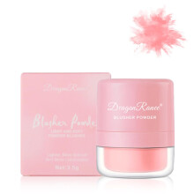 Blush Cushion with Mushroom Head Applicator, Pigmented Long Lasting Waterproof Pink Powder Blush 03