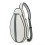 Tennis Racket Bag with Secure Compartment, WeatherResistant Polyester, Adjustable Crossbody Strap, White 1