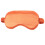 Orange Plush Sleep Mask with Soft Comfort, Effective Light Blocking and Adjustable Strap for Travel 1
