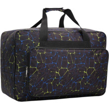 Sewing Machine Carrying Case with Front Pocket, Dustproof Travel Bag for Accessories, Black
